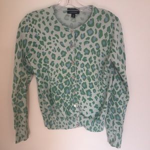 3/$12 Lands end leopard print cardigan